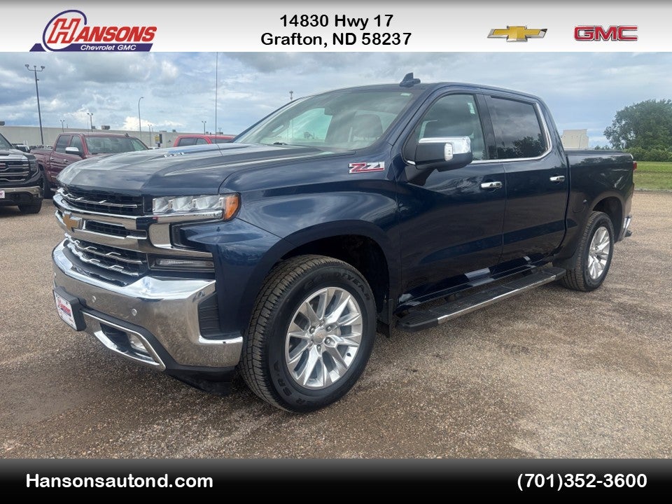 2022 Chevrolet Silverado 1500 LTD LTZ in Northsky Blue Metallic — front three-quarter view