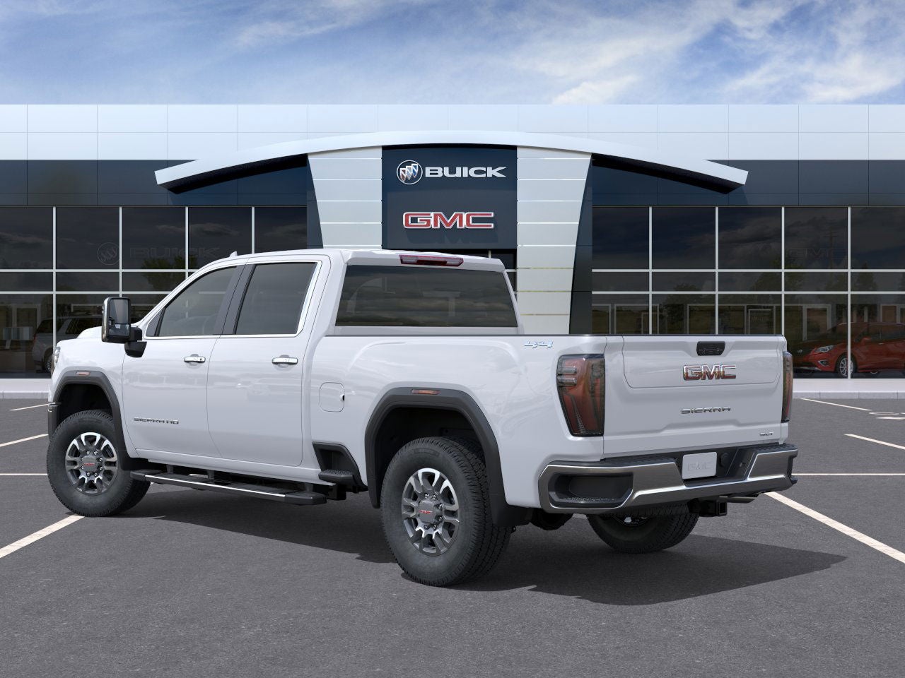 2025 GMC Sierra 3500 HD — rear three-quarter view