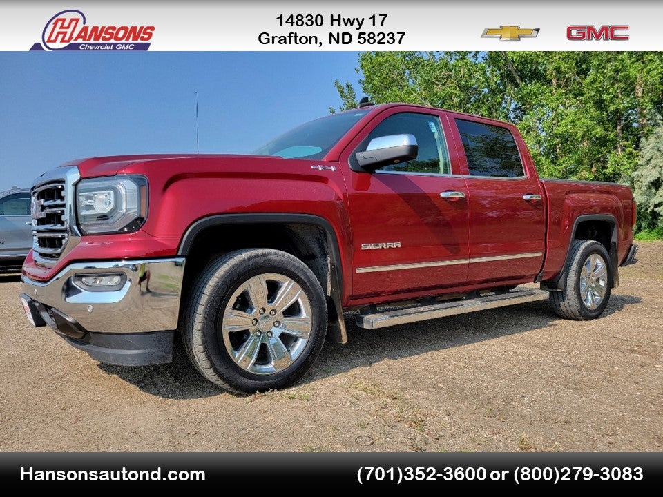 2018 GMC Sierra 1500 SLT in Red Quartz Tintcoat — front three-quarter view